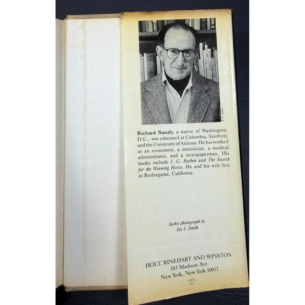 Bookies & Bettors Two Hundred Years of Gambling Sasuly 1982 First Edition VTG